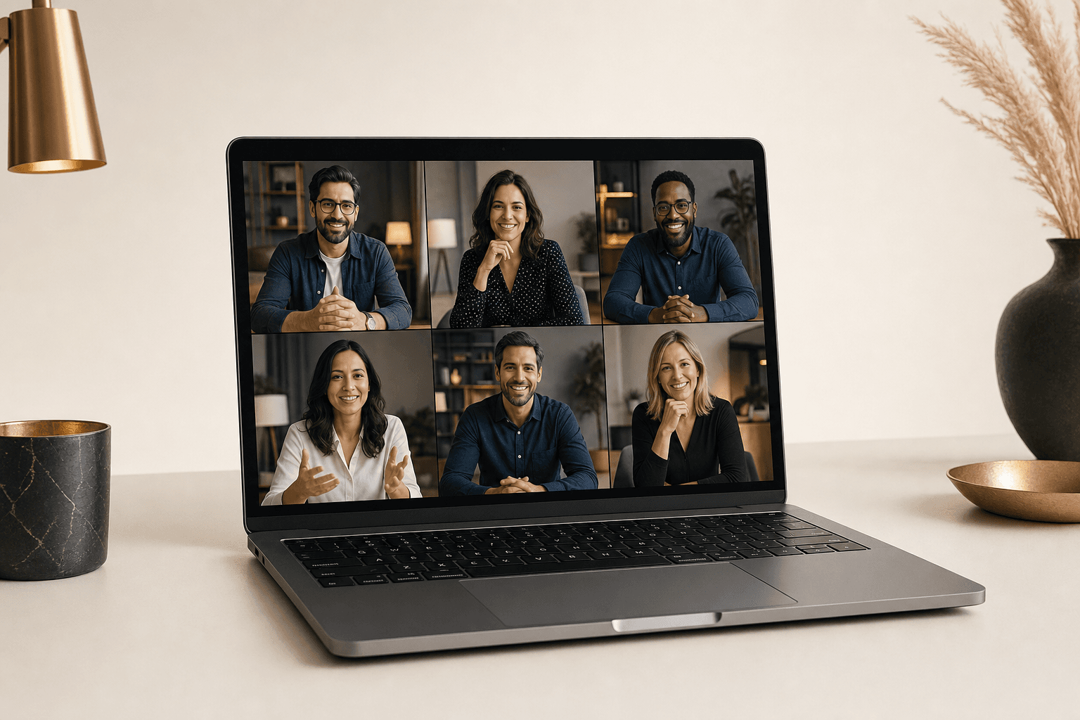 A framework lesson on a laptop